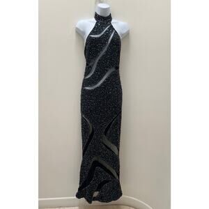 Super Sexy Peekaboo Sequin Gown